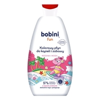 Bobini płyn do kąpieli i zabawy barwiący wodę różowa woda, 500 ml