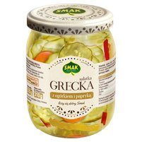 Smak Sałatka grecka z ogórkiem i papryką 510 g