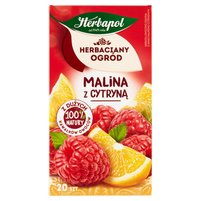 Herbapol Herbaciany Ogród Herbatka owocowo-ziołowa malina z cytryną 54 g (20 x 2,7 g)