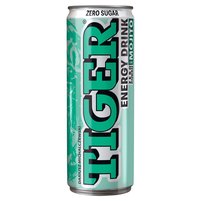 Tiger Zero Sugar Gazowany napój energetyzujący o smaku mojito 250 ml