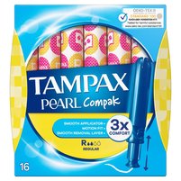 Tampax Compak Pearl Regular Tampony z aplikatorem, x16