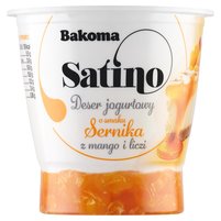 Bakoma Satino Deser jogurtowy o smaku sernika z mango i liczi 145g