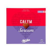 Milka Czekoladki mleczne z nadzieniem z orzechów laskowych 110 g