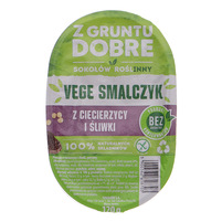 Z gruntu dobre vege smalczyk w ciecierzycy i śliwki 120g