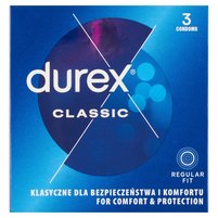 Durex Classic Prezerwatywy 3 sztuki