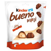 Kinder Bueno Mini Wafel w mlecznej czekoladzie wypełniony mleczno-orzechowym nadzieniem 108 g