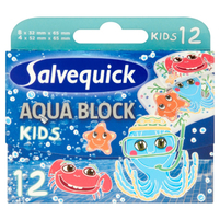 Salvequick Aqua Block Kids Plastry 12 sztuk