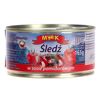 MK śledź w sosie pomidorowym 330g netto / po odsączeniu 165g