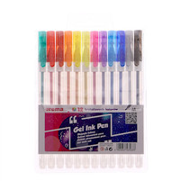 Erema długopisy żelowe 12 brokatowych kolorów