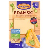 Włoszczowa Edamski ser żółty w plastrach 150 g