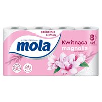 Mola White Papier toaletowy kwitnąca magnolia 8 rolek