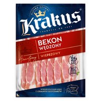 Krakus Bekon surowy wędzony wieprzowy 100 g