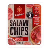 Sokołów salami chips o smaku ketchupu 60 g