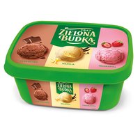 Zielona Budka Lody czekolada wanilia truskawka 1000 ml