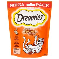 Dreamies Karma uzupełniająca dla kotów dorosłych i kociąt z pysznym kurczakiem 180 g