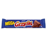 Grześki Mega Wafel przekładany kremem kakaowym w czekoladzie 48 g