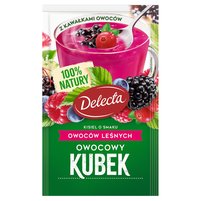 Delecta Owocowy kubek Kisiel smak owoców leśnych 30 g