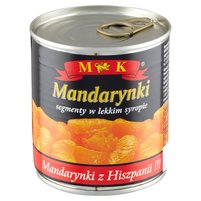 MK MANDARYNKI W SYROPIE 312G