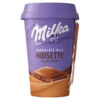 Milka Napój mleczny z czekoladą Milka o smaku orzechów laskowych 220 ml