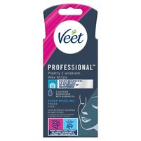 Veet Professional Plastry z woskiem skóra wrażliwa 20 sztuk i 4 chusteczki