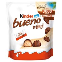 Kinder Bueno Mini Wafel w mlecznej czekoladzie wypełniony mleczno-orzechowym nadzieniem 108 g