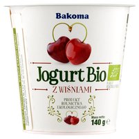 Bakoma Jogurt Bio z wiśniami 140 g