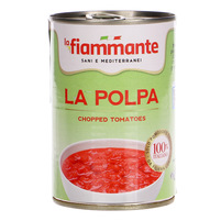 La Fiammanate la polpa pomidory krojone 400g