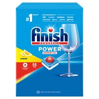 Finish Power Essential Lemon Tabletki do mycia naczyń w zmywarce 715 g (55 sztuk)