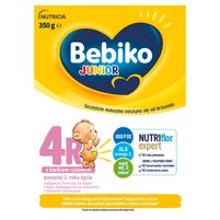 Bebiko Junior 4R Odżywcza formuła na bazie mleka dla dzieci powyżej 2. roku życia 350 g