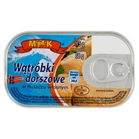 MK Wątróbki dorszowe w tłusczu własnym 115 g