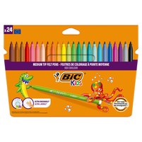 BiC Kids Kid Couleur Kolorowe flamastry zmywalne 24 sztuki