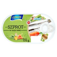 Łosoś Ustka Szproty w oleju karo 170 g