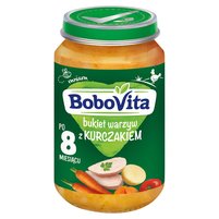 BoboVita Bukiet warzyw z kurczakiem po 8 miesiącu 190 g