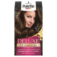 Palette Deluxe Oil-Care Color Farba do włosów 760 (4-65) olśniewający  brąz