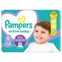 Pampers Active Baby Pieluszki, rozmiar 6, 13-18kg, 44 szt