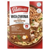 Pudliszki Wołowina w sosie grzybowym z kaszą gryczaną 350 g