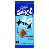 E. Wedel Snack Czekolada mleczna ze słonymi chrupkami 90 g