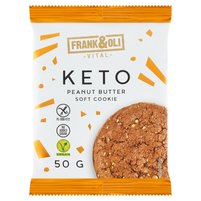 Frank&Oli Ciasteczko keto z pastą orzechową i nasionami szałwii hiszpańskiej 50 g