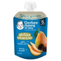 Gerber Gruszka suszona śliwka po 6. miesiącu 80 g