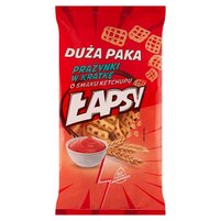 Łapsy Prażynki w kratkę o smaku ketchupu 110 g