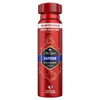 Old Spice Captain Dezodorant W Sprayu Dla Mężczyzn,150ml, 48 Godzin Świeżości, 0%Aluminium