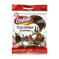 Wiodąca marka żurawina  w czekoladzie mix 80g