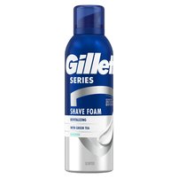 Gillette Series Rewitalizująca pianka do golenia z zieloną herbatą, 200 ml