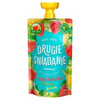 Drugie śniadanie Mus 100% truskawka jabłko banan 100 g