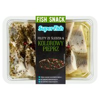 SuperFish Filety ze śledzia & kolorowy pieprz 200 g