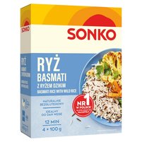 Sonko Ryż basmati z ryżem dzikim 400 g (4 x 100 g)