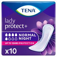 TENA Lady Normal Night Pieluchy anatomiczne na noc 10 sztuk