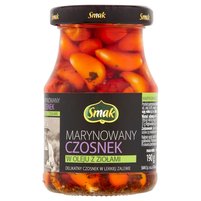 Smak Marynowany czosnek w oleju z ziołami 190 g