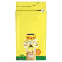 Friskies Indoor Karma dla kotów z mieszanką kurczaka i indyka i z warzywami 1,5 kg