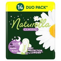 Naturella Classic Night Camomile Podpaski ze skrzydełkami x14